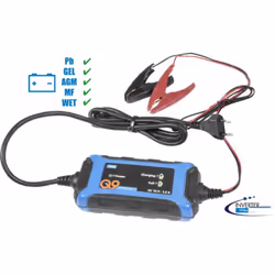 Le chargeur de batterie Güde GAB 12V-1.5A est un chargeur de batterie intelligent, contrôlé par microprocesseur, adapté à tou ...