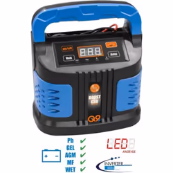 Le chargeur de batterie Güde GAB 12V / 6V-10A-BOOST est un chargeur de batterie intelligent contrôlé par microprocesseur pour ...