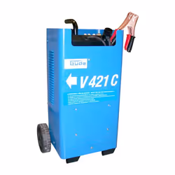 Chargeur professionnel pour chargement normal et rapide et pour le démarrage de véhicules. Ses grandes roues permettent un dé ...