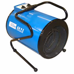 Güde GH 9 E, Chauffage de ventilateur électrique, 1,6 m, Sol, Noir, Bleu, Rotatif, 9000 W