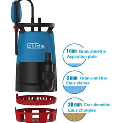 Güde - Pompe combinée 3 en 1 gs 751 - eaux chargées et eaux claires
