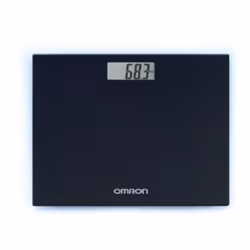 Omron HN-289-E, Pèse-personne électronique, Noir, LCD
