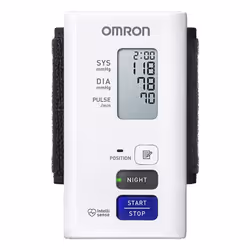 Omron NightView, Bras supérieur, Automatique, Blanc, LCD, 13,5 - 21,5 cm, Boutons