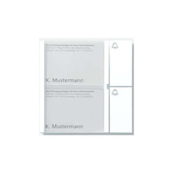 Siedle Bouton Module 2 Boutons 1 Avec Système De N, Tm 612-2 Sm, Argent Métallisé, 2544207