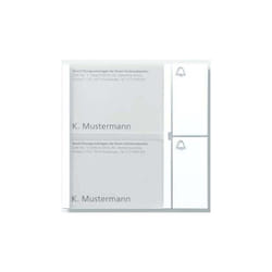 Siedle Bouton Module 2 Touches En Home De Bus, Btm 650-02 W, Blanc, 2544220 Siedle&söhne 200035732-00