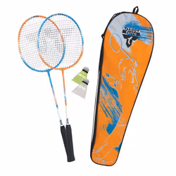 Set de badminton - Talbot-Torro - 2 Attacker - 2 raquettes en acier - Sac thermique - Volants inclus