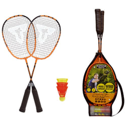 Talbot Torro 490112 raquette de badminton Aluminium Noir, Orange 2 pièce(s)