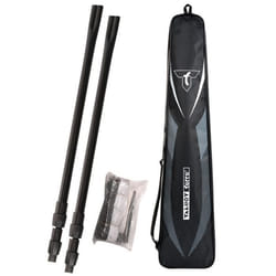 Filet de badminton - TALBOT TORRO - 610 x 60cm - Réglable en hauteur (125 - 155cm) - Piquets dancrage