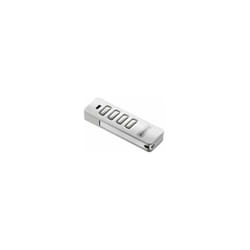Télécommande emetteur Sommer pearl vibe 4019 blanc touches gris inox - somloq2 - 868 mhz - 4 canaux - 4019V021