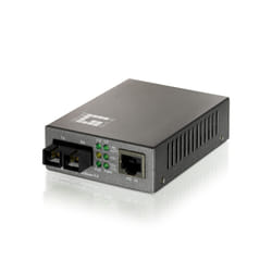 LevelOne FVT-0104TXFC convertisseur de support réseau 100 Mbit/s Monomode Noir