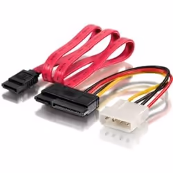 Equip 112054, 0,65 m, Molex (4-pin), SATA 15 broches, Mâle, Droit, Droit