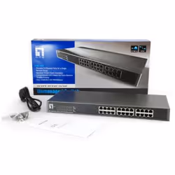 LevelOne FSW-2450 commutateur réseau Non-géré Fast Ethernet (10/100) Noir - Vue supplémentaire 4