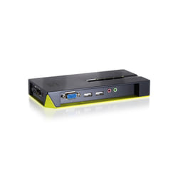 LevelOne KVM-0421 commutateur écran, clavier et souris Noir, Vert