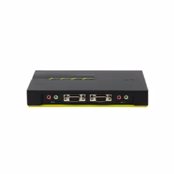 LevelOne KVM-0421 commutateur écran, clavier et souris Noir, Vert