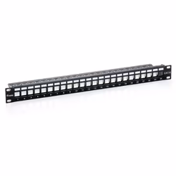 Equip 769124, Cat6, Noir, Montage de rack, 1U, 44 mm, 483 mm