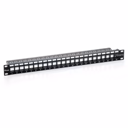 Equip 769224, Cat6, Noir, Montage de rack, 1U, 44 mm, 483 mm