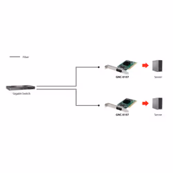 LevelOne GNC-0107 carte réseau Interne Fibre 2000 Mbit/s