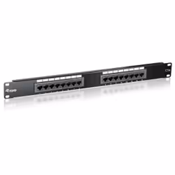 Equip 235316, RJ-45, Or, Cat5e, Noir, Montage de rack, 1U