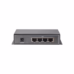 LevelOne FSW-0513 commutateur réseau Fast Ethernet (10/100) Connexion Ethernet, supportant l'alimentation via ce port (PoE) Noir, Gris