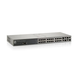 LevelOne FGL-2870 commutateur réseau Géré L2 Gris