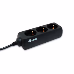 Equip 333280, 1,1 m, Type F, Noir, CE, 3 sortie(s) CA, 220 - 240 V