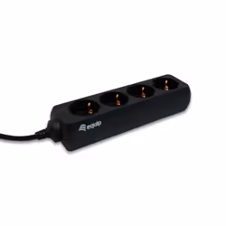 Equip 333281, 1,1 m, Type F, Noir, 4 sortie(s) CA, 100 - 240 V, 50 - 60 Hz