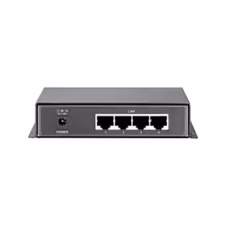 LevelOne GEP-0520 commutateur réseau Gigabit Ethernet (10/100/1000) Connexion Ethernet, supportant l'alimentation via ce port (PoE) Noir