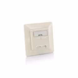 Equip 125772, RJ-45, 6a, Blanc, 80 mm, 38,2 mm, 80 mm