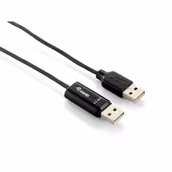 Equip 133339, 1,8 m, USB A, USB A, USB 2.0, Mâle/Mâle, Noir
