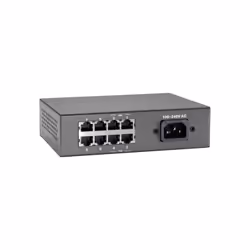 LevelOne FEP-0812 commutateur réseau Fast Ethernet (10/100) Connexion Ethernet, supportant l'alimentation via ce port (PoE) Noir