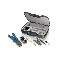 Equip 129504 Pince à sertir Ensemble d'outils Noir, Bleu, Gris, Blanc