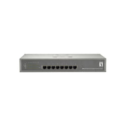 LevelOne GEP-0822 commutateur réseau Gigabit Ethernet (10/100/1000) Connexion Ethernet, supportant l'alimentation via ce port (PoE) Gris