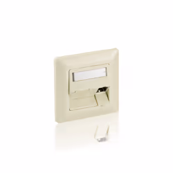 Equip 760304, Blanc, Synthétique ABS, Aluminium, conventionnel, Toutes marques, RJ-45, 80 mm