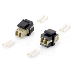Equip 125570 adaptateur de fibres optiques LC/LC 8 pièce(s) Beige, Noir