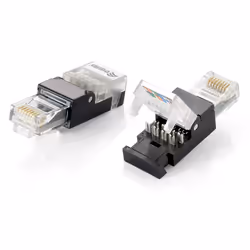 Equip 121165, RJ-45, Noir, Transparent, Polycarbonate, Cat6, 12 g, 14 mm
