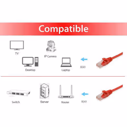 Equip 625420 câble de réseau Rouge 1 m Cat6 U/UTP (UTP)