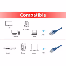 Equip 625432 câble de réseau Bleu 3 m Cat6 U/UTP (UTP)