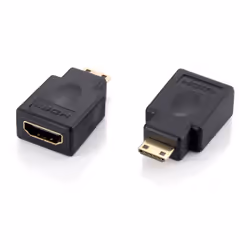 Equip 118914, HDMI A, HDMI C, Noir
