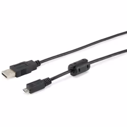 Equip 128551, 1,8 m, USB A, Micro-USB B, USB 2.0, Mâle/Mâle, Noir