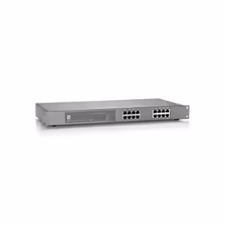 LevelOne GEP-1621, Non-géré, Gigabit Ethernet (10/100/1000), Full duplex, Connexion Ethernet, supportant l'alimentation via c ...