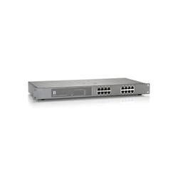 LevelOne GEP-1621 commutateur réseau Non-géré Gigabit Ethernet (10/100/1000) Connexion Ethernet, supportant l'alimentation via ce port (PoE) Gris
