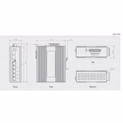 LevelOne IES-0620 commutateur réseau Gigabit Ethernet (10/100/1000) Connexion Ethernet, supportant l'alimentation via ce port (PoE) Noir