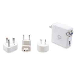 Conceptronic CUSBCHARKIT chargeur d'appareils mobiles Caméra Numérique, Ordinateur portable, PDA, Smartphone, Tablette Blanc Secteur, Allume-cigare Auto, Intérieure