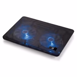 Conceptronic CNBCOOLPAD2F, 39,6 cm (15.6"), 2 pièce(s), 12,5 cm, Noir, Aluminium, USB