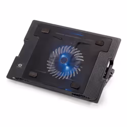 Conceptronic Support de refroidissement de portable pliant, 43,2 cm (17"), 1 pièce(s), 14 cm, Noir, USB, USB