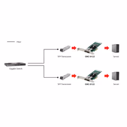 LevelOne GNC-0122 carte réseau Interne Fibre