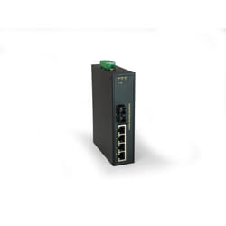 LevelOne IFP-0503 commutateur réseau Non-géré Fast Ethernet (10/100) Connexion Ethernet, supportant l'alimentation via ce port (PoE) Noir