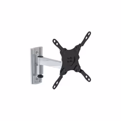 Equip 650106, 75 x 75 mm, 200 x 200 mm, -35 - 55°, -90 - 90°, Aluminium, Aluminium, Noir