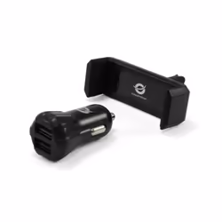 Conceptronic CUSBCAR2AKIT, Auto, Allume-cigare, 5 V, Noir