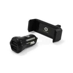 Conceptronic CUSBCAR2AKIT chargeur d'appareils mobiles Smartphone, Tablette Noir Allume-cigare Auto